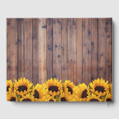 Rustic Sunflower & String Lights Country Wedding Gastenboek (Achterkant)