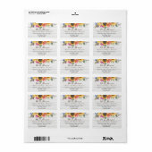 Rustic Sunflower Verhuizen Nieuwe | Adreswijziging Etiket (Full Sheet)