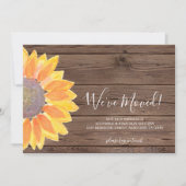 Rustic Sunflower We hebben de Kaart van de Aankond (Voorkant)