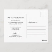 Rustic Sunflower We hebben het nieuwe adres Briefk Briefkaart (Achterkant)