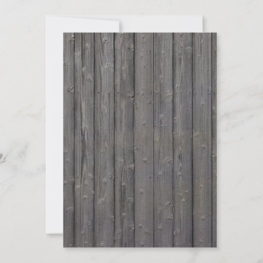 Rustic Sunflower Weathered Wood Photo Weddenschap Kaart (Achterkant)