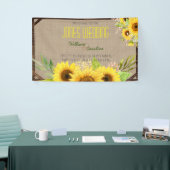 Rustic Sunflower Wedding Banner (Beurs)