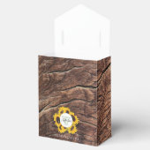 Rustic Sunflower Wedding Bedankdoosjes (Geopend)