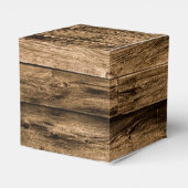 Rustic Sunflower Wedding Bedankdoosjes (Achterkant)