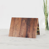 Rustic Sunflower Wedding Bedankkaart (Achterkant)