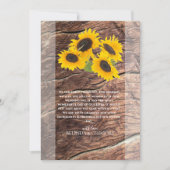 Rustic Sunflower Wedding Bedankt (Voorkant)