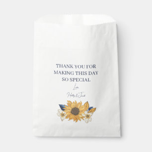 Rustic Sunflower Wedding Bedankt Bedankzakje