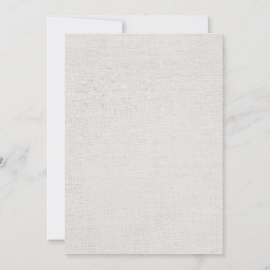 Rustic Sunflower Wedding Black Laced Elegant Linen Kaart (Achterkant)