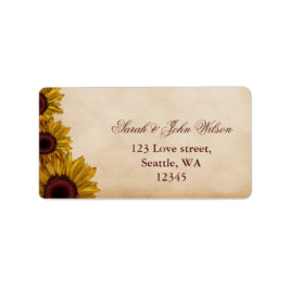 Rustic Sunflower Wedding Etiket