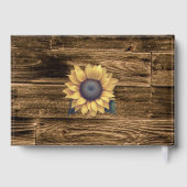 Rustic Sunflower Wedding Gastenboek (Achterkant)
