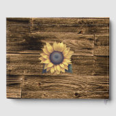 Rustic Sunflower Wedding Gastenboek (Achterkant)