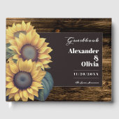Rustic Sunflower Wedding Gastenboek (Voorkant)