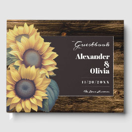 Rustic Sunflower Wedding Gastenboek