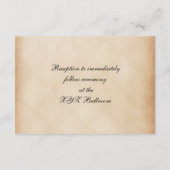 Rustic Sunflower Wedding Informatiekaartje (Achterkant)