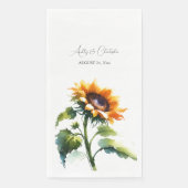 Rustic Sunflower Wedding Napkins Servet (Voorkant)