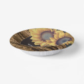 Rustic Sunflower Wedding Papieren Kommen (Gebogen)