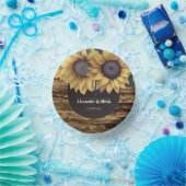 Rustic Sunflower Wedding Papieren Kommen (Feest)