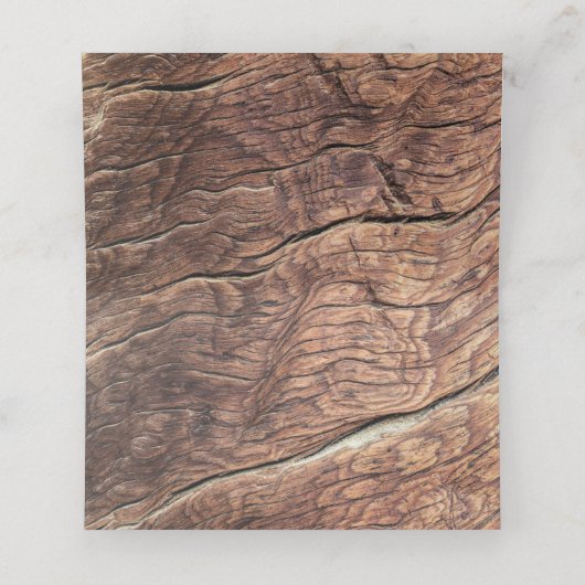 Rustic Sunflower Wedding Plaatskaartje (Binnenkant ongevouwen)