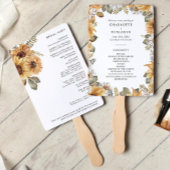 Rustic Sunflower Wedding Programs Handwaaier