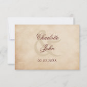 Rustic Sunflower Wedding RSVP Kaartje (Achterkant)
