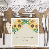 Rustic Sunflower Wedding Servet