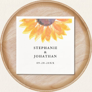 Rustic Sunflower Wedding Servet