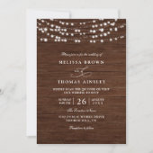 Rustic Sunflower Western Country QR Code Wedding Kaart (Voorkant)
