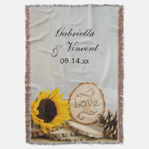 Rustic Sunflower Woodland Wedding Keepomwille Deken