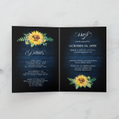 Rustic Sunflower's Breath Navy Blue Wedding (Binnen)