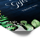 Rustic Sunflower's Breath Navy Cards & Gifts Poster (Hoek)