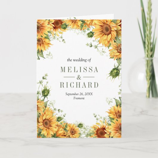 Rustic Sunflowers Mason Jar QR Code Wedding (Voorkant)