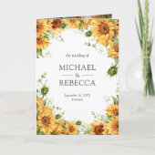 Rustic Sunflowers Photo Collage QR Code Wedding (Voorkant)