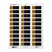 Rustic Sunny Sunflower op Barn Board Etiket (Full Sheet)