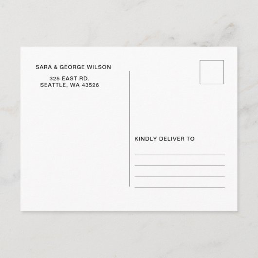 Rustic Sunset Beach Save The Date Cards Aankondigingskaart (Achterkant)