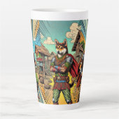 Rustic Superdog Latte Mok: De Indie Hero Mok (Voorkant)
