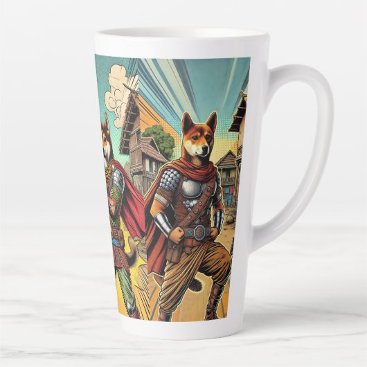 Rustic Superdog Latte Mok: De Indie Hero Mok (Rechts)