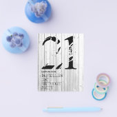 Rustic Surfer Typography Birthday Invitation Flyer (Enkel)