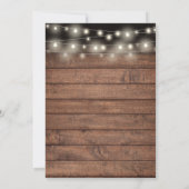 Rustic Surprise Party 50th Wedding Jubileum Kaart (Achterkant)