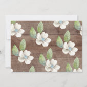 Rustic Sweet Deer Neutral Baby shower Invitation Kaart (Achterkant)