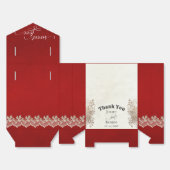 Rustic Sweet Love - Rood Bedankdoosjes (Ongevouwen)