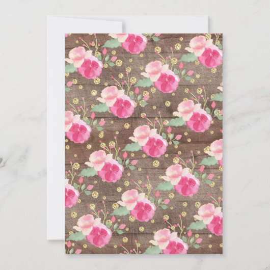 Rustic Sweet Mam & Baby Swan Baby shower Kaart (Achterkant)