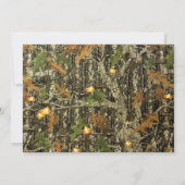 Rustic Sweet Sixteen Camo Birthday Uitnodiging (Achterkant)