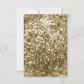 Rustic Swirl Lijst crème en gouden moslimbruiloft RSVP Kaartje (Achterkant)