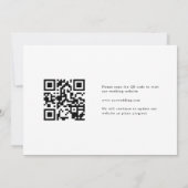 Rustic Swirl QR code Foto Save The Date (Achterkant)