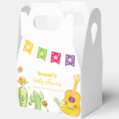 Rustic Taco 'Bout Cactus Limoen Gitaar Baby shower Bedankdoosjes (Open)