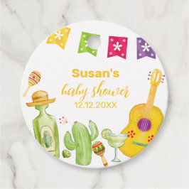 Rustic Taco 'Bout Cactus Limoen Gitaar Baby shower Bedankjes Labels