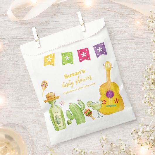 Rustic Taco 'Bout Cactus Limoen Gitaar Baby shower Bedankzakje (Geknipt)
