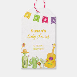 Rustic Taco 'Bout Cactus Limoen Gitaar Baby shower Cadeaulabel