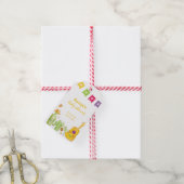 Rustic Taco 'Bout Cactus Limoen Gitaar Baby shower Cadeaulabel (Met Touw)