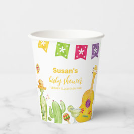 Rustic Taco 'Bout Cactus Limoen Gitaar Baby shower Papieren Bekers